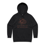 Excuse Me While I Go Back Inside My Shell, Introvert Hermit Crab - Womens Hoodie Black Womens Hoodie Printed In Australia