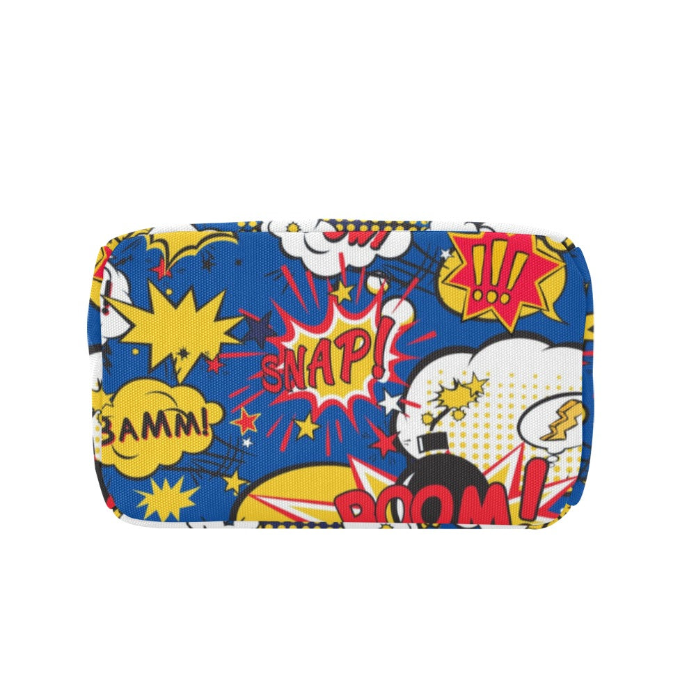 Blue Comic Book - Zipper Lunch Bag Zipper Lunch Bag Printed Offshore