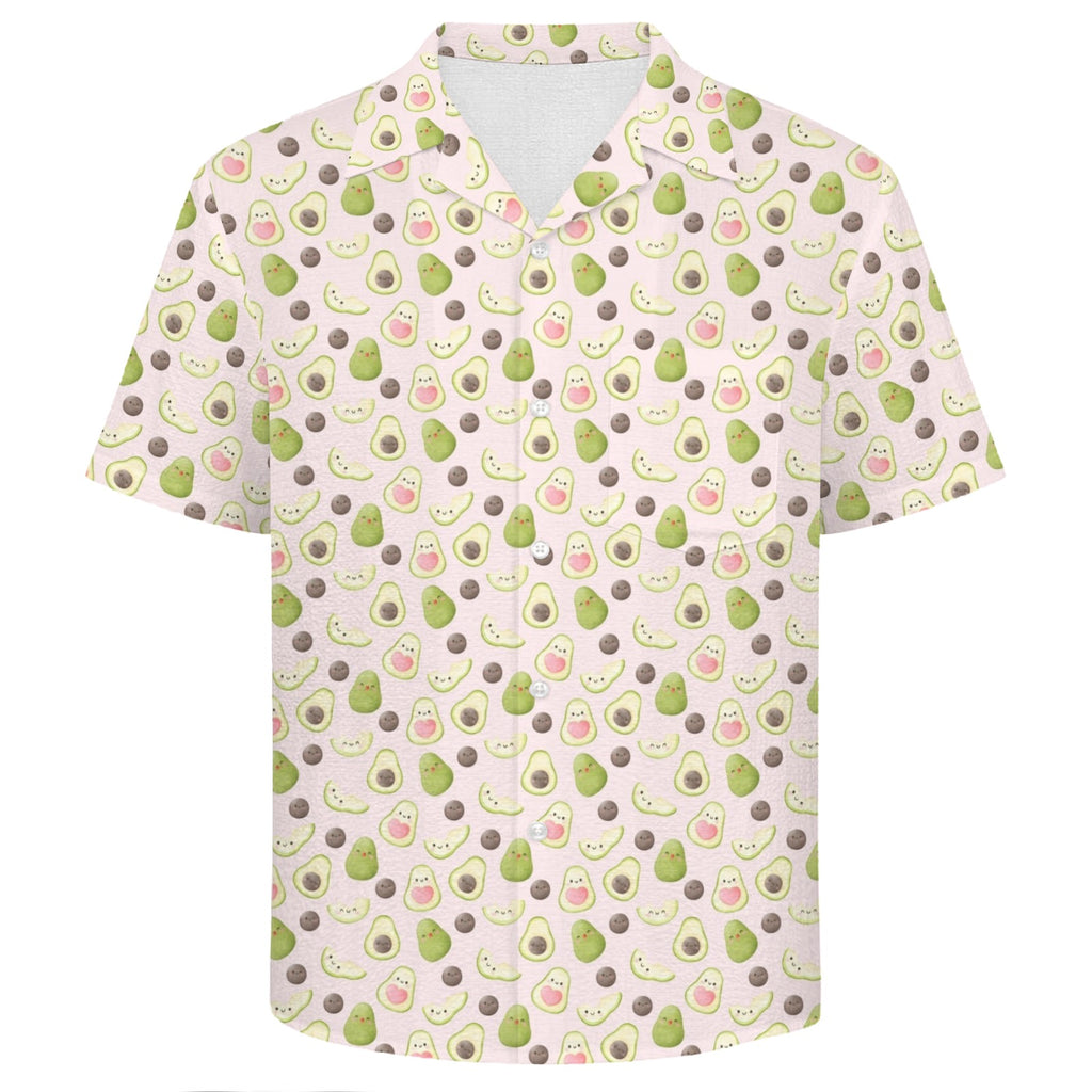 Avocado Love Men's Crinkle Hawaiian Shirt
