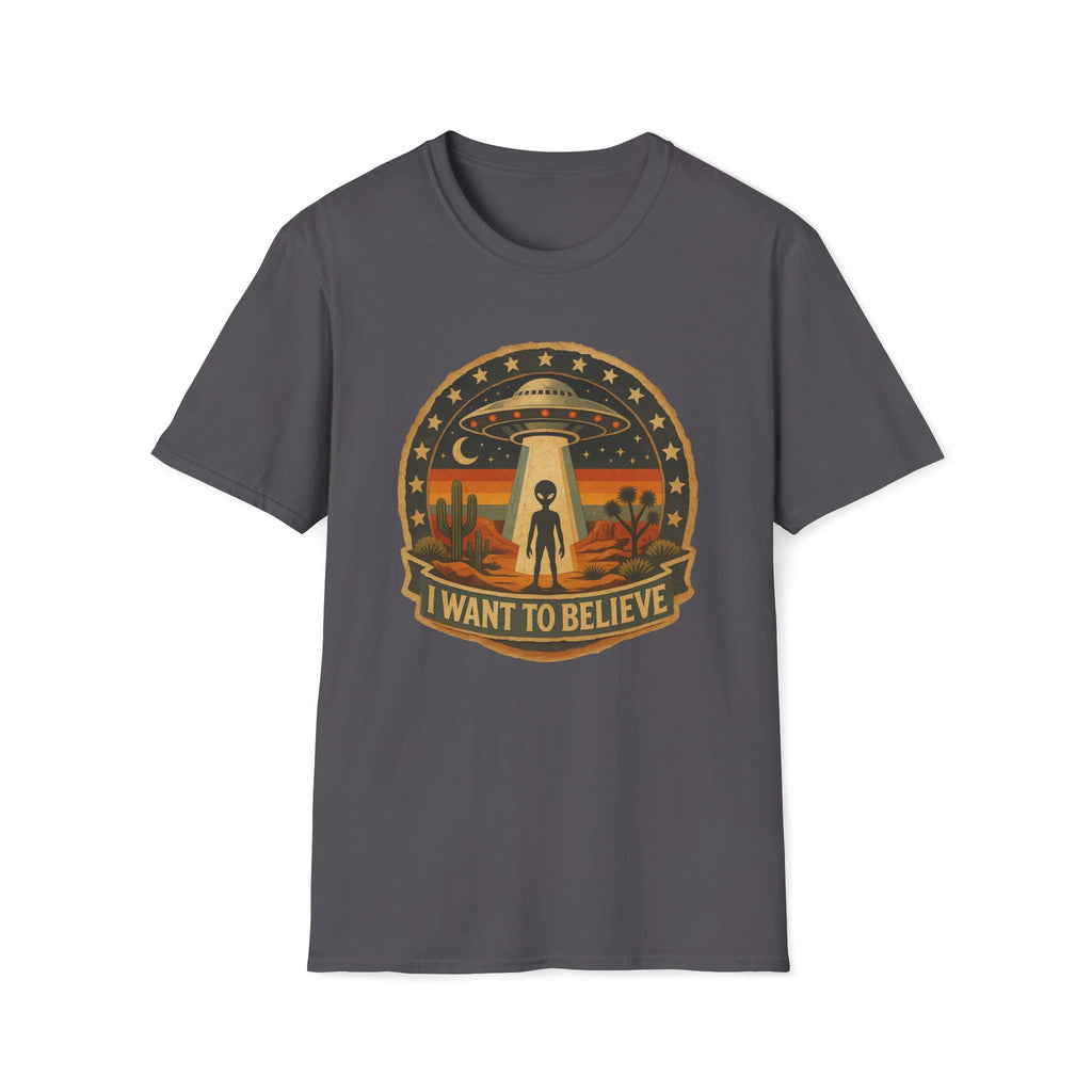 I Want To Believe UFO Alien Abduction Unisex T-Shirt Unisex Adult T-shirt Globally Fulfilled Sci Fi