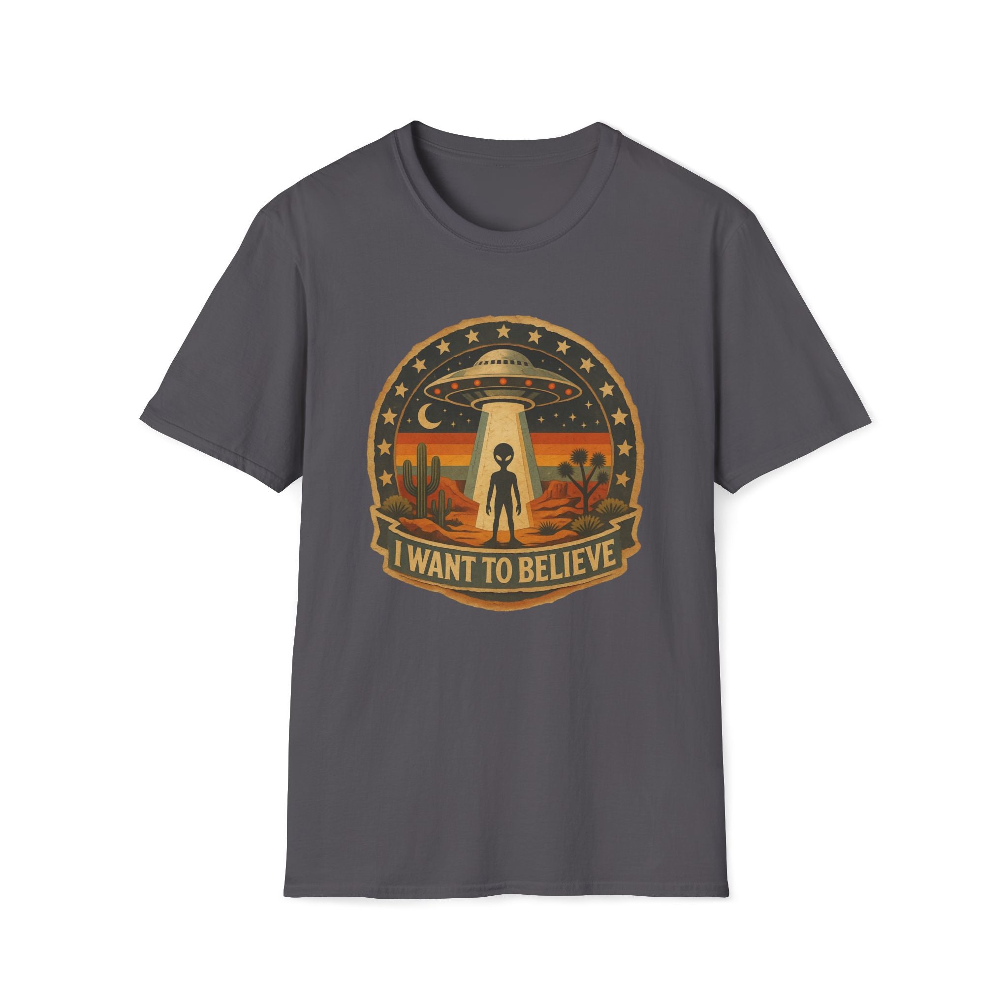 I Want To Believe UFO Alien Abduction Unisex T-Shirt Unisex Adult T-shirt Globally Fulfilled Sci Fi