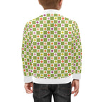 Flower Check Kids Bomber Jacket