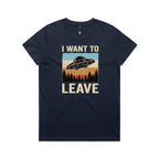 UFO I Want To Leave Women's AS Colour T-shirt