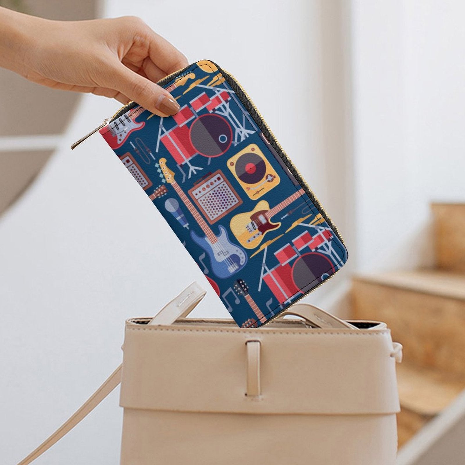 Music Instruments -  PU Leather Wallet