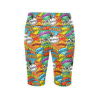Comic Book 2 Women's Bike Shorts With Side Pockets Women's Bike Shorts comic Printed Offshore