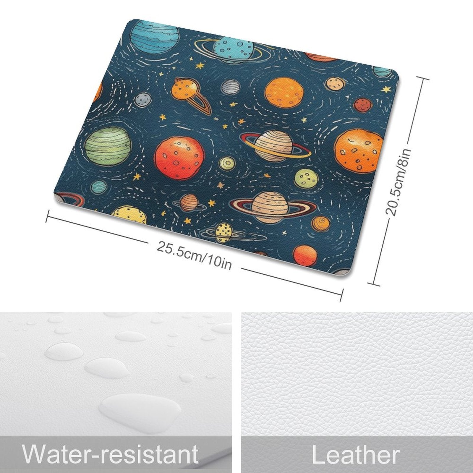 Galaxy - Leather Mouse Pad Leather Mouse Pad Printed Offshore Space