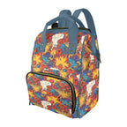 Comic Book Explosions Multi-Function Backpack, Nappy / Diaper Bag One Size Multi-function Backpack, Nappy / Diaper Bag comic Printed Offshore