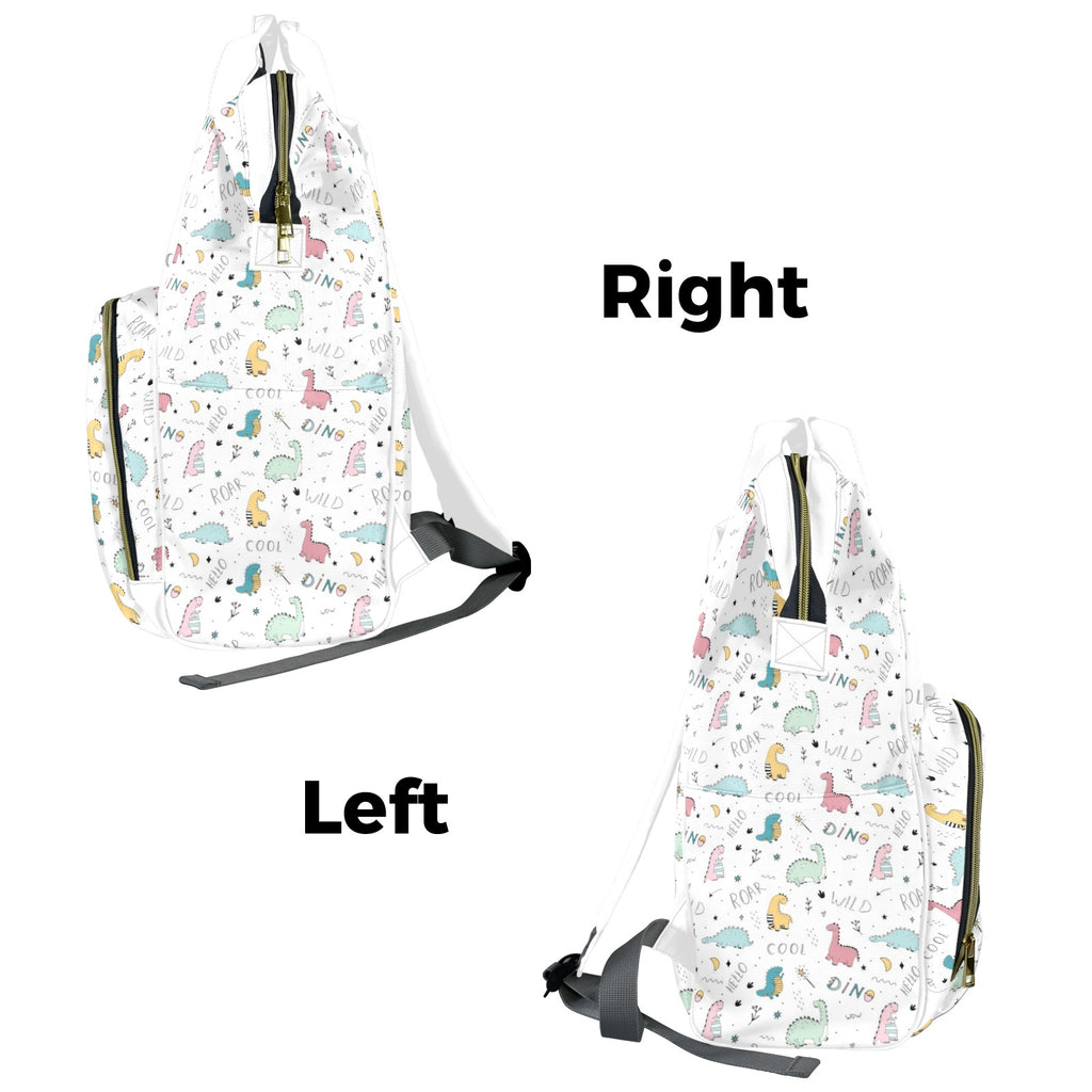 Quirky Dinosaurs Multi-Function Backpack, Nappy / Diaper Bag Multi-function Backpack, Nappy / Diaper Bag animal Printed Offshore