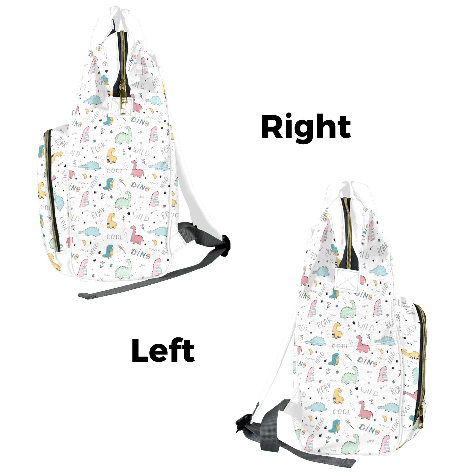 Quirky Dinosaurs Multi-Function Backpack, Nappy / Diaper Bag Multi-function Backpack, Nappy / Diaper Bag animal Printed Offshore