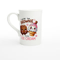 You're The Brownie To My Ice Cream, Valentine White 10oz Porcelain Slim Mug Default Title Porcelain Mug Food Globally Fulfilled Love