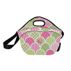 Floral Tabs Neoprene Lunch Bag/Large (Model 1669) Neoprene Lunch Bag Plants Printed Offshore