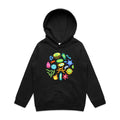 Under The Microscope - Kids Hoodie Black Kids Hoodie Printed In Australia
