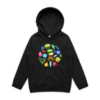 Under The Microscope - Kids Hoodie Black Kids Hoodie Printed In Australia