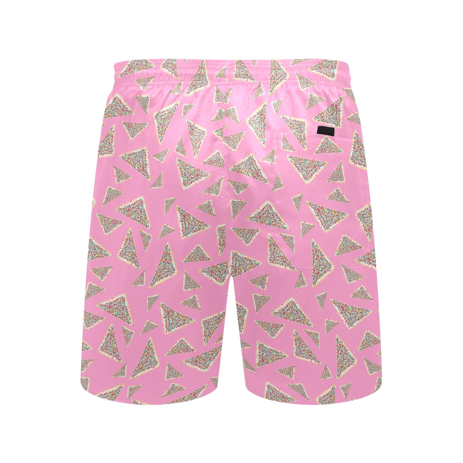 Fairy Bread Pink Men's Mid-Length Beach Shorts Men's Mid-Length Beach Shorts Food Printed Offshore