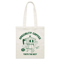 Specialty Coffee - Parcel Canvas Tote Bag Default Title Small Tote Bag Coffee Printed In Australia