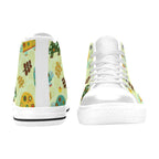 Retro Turtles - Men's High Top Canvas Shoes