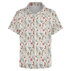 Australian Plants And Animals Women's Collared Pocketless Short Sleeve Shirt