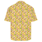 Tropical Fruit Drink Men's Crinkle Hawaiian Shirt