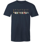 Guitars, I'll Take One In Every Colour - Mens T-Shirt Navy Mens T-shirt Music Printed In Australia