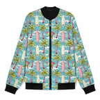 Summer Surf Men's Casual Zip‑Up Bomber Jacket