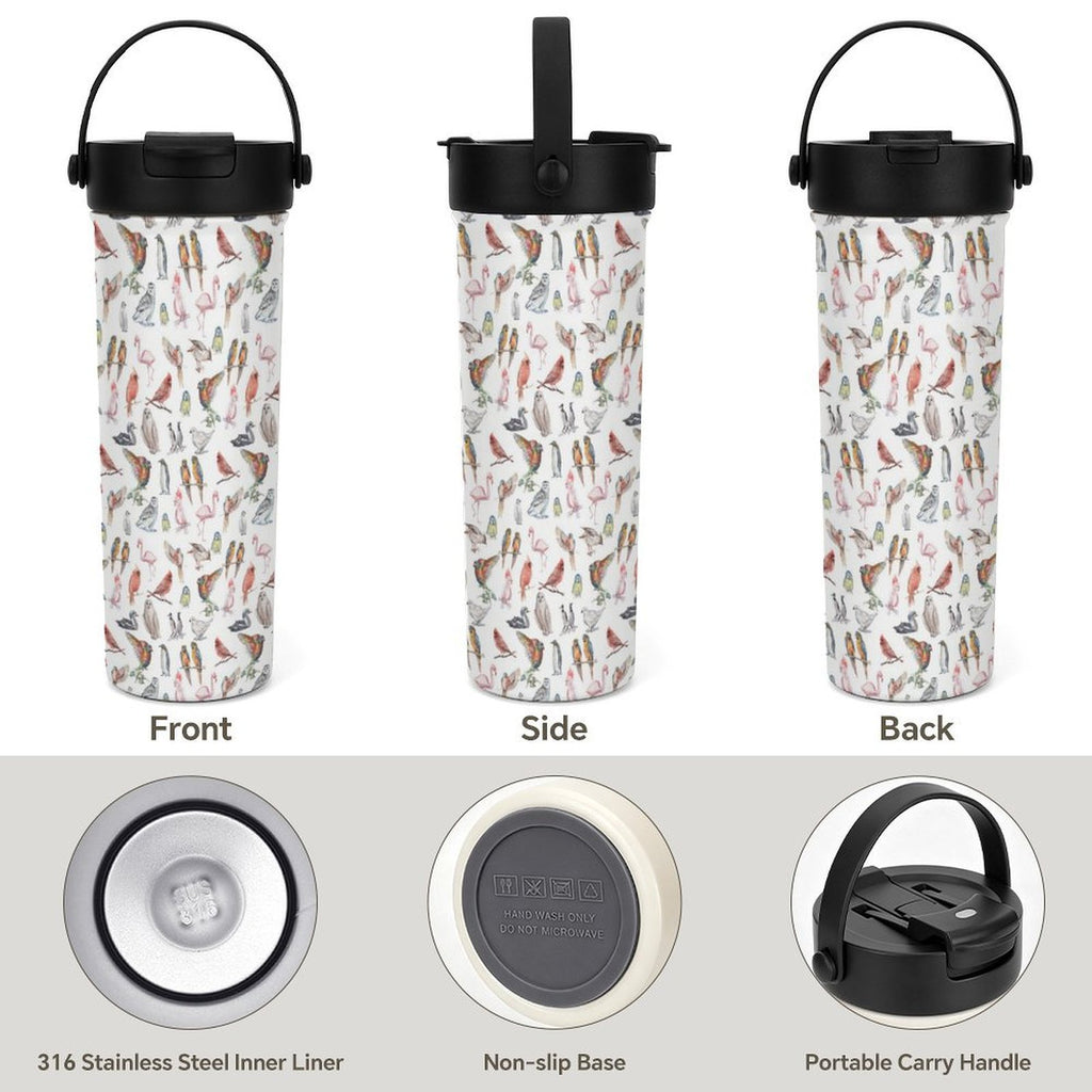 Birds Of A Feather 20oz Tea Tumbler with Carry Handle