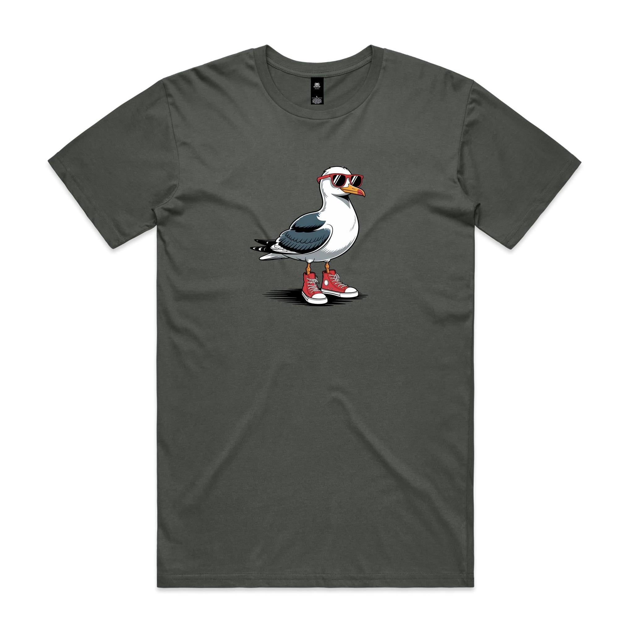 Seagull With Sunglasses And High Tops Men's AS Colour T-shirt