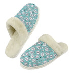 Comic Book Speech Bubbles Men's Fur Trim Thick-Sole Indoor Slippers 2XL Men's Fur Trimmed Slippers comic Printed Offshore