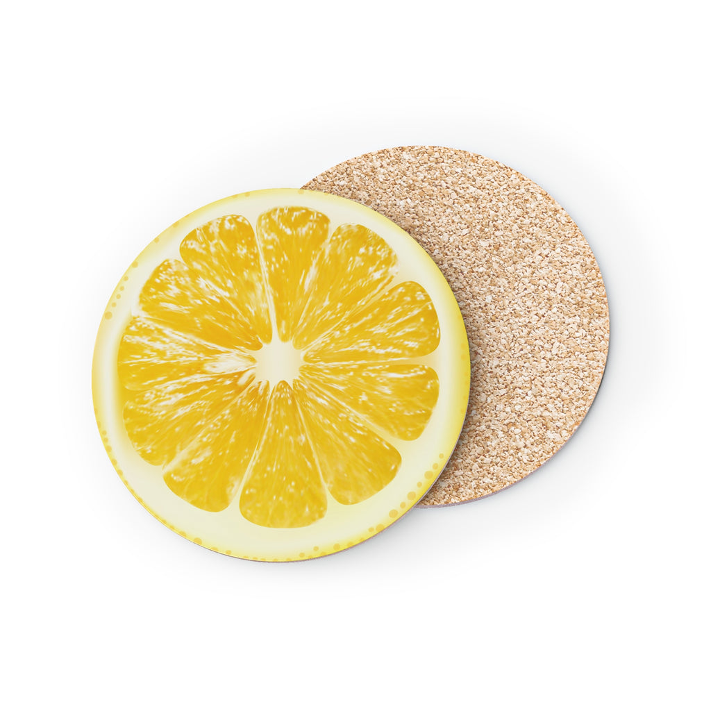 Lemon Slice - Round Coasters Round 3.7" x 3.7" 1pc Round Coaster Australian Printer