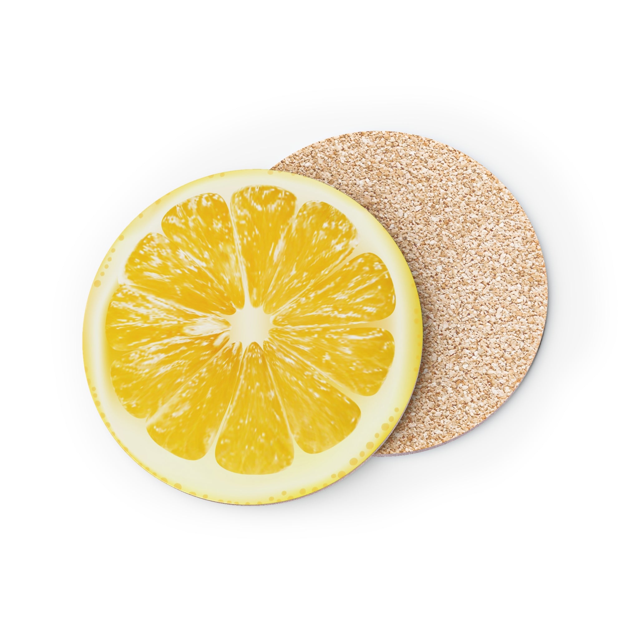 Lemon Slice - Round Coasters Round 3.7" x 3.7" 1pc Round Coaster Australian Printer