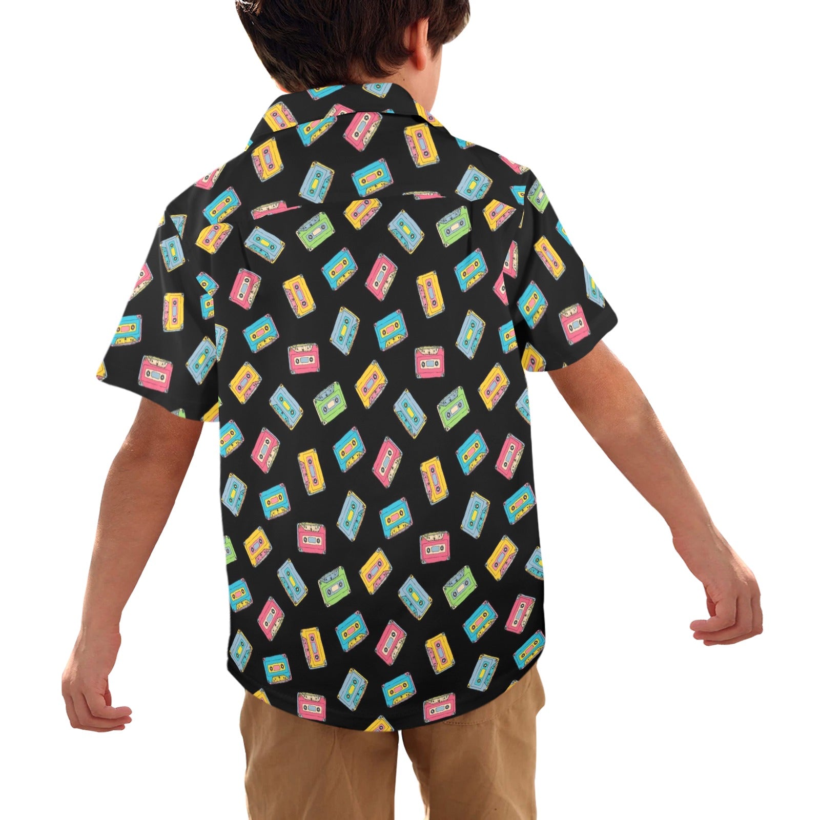 Colourful Cassettes Junior Kids Hawaiian Shirt