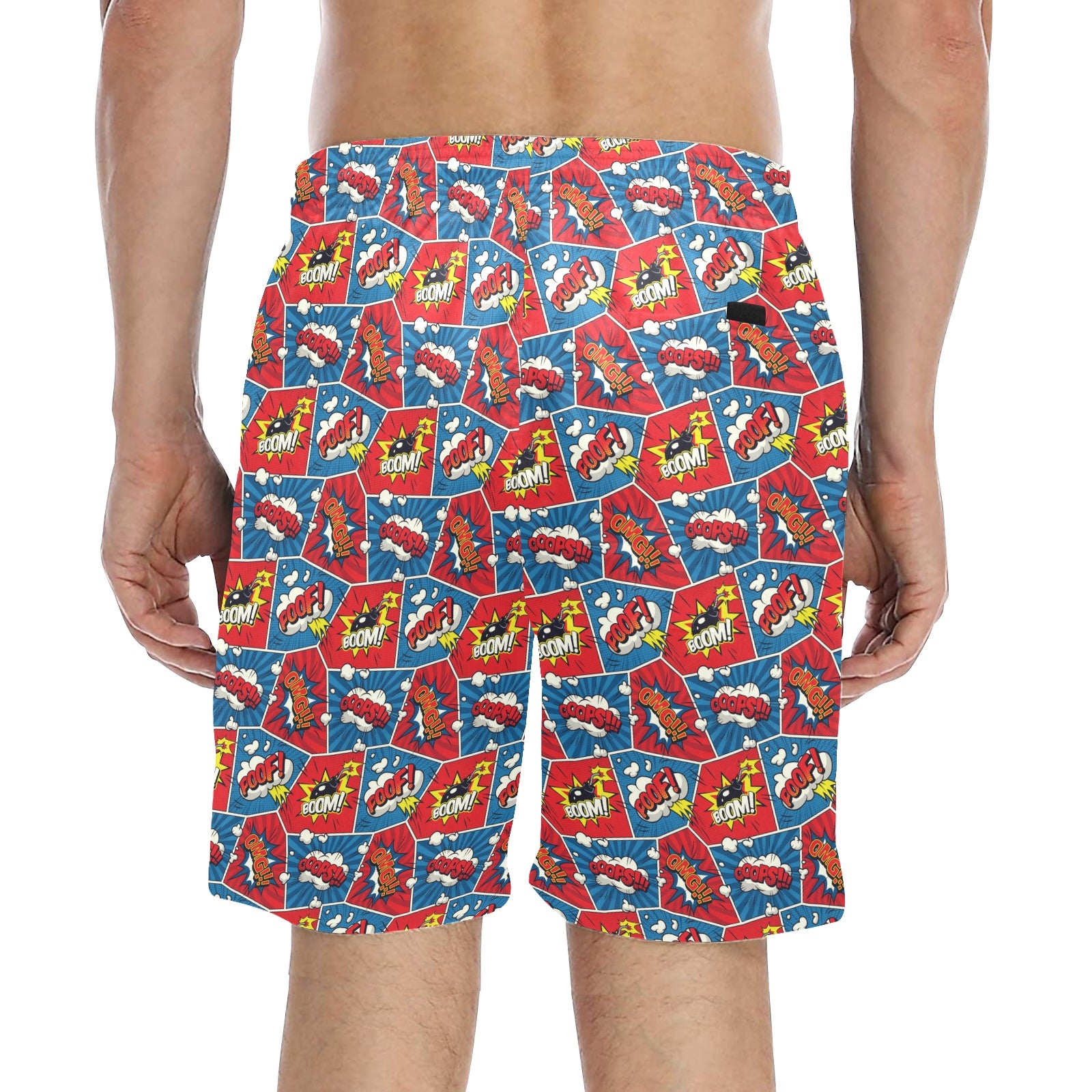 Comic Book Cells - Men's Mid-Length Beach Shorts Men's Mid-Length Beach Shorts comic Printed Offshore