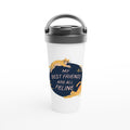 My Best Friends Are All Feline White 15oz Stainless Steel Travel Mug Default Title Travel Mug animal Globally Fulfilled