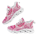 Pink Paisley Women's Twisted Sole Sneakers