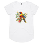 Lorikeet, Australian Birds - Womens Scoop Neck T-Shirt White Womens Scoop Neck T-shirt animal Printed In Australia