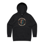 Make Some Noise, Retro Microphone - Womens Hoodie Black Womens Hoodie Music Printed In Australia Retro