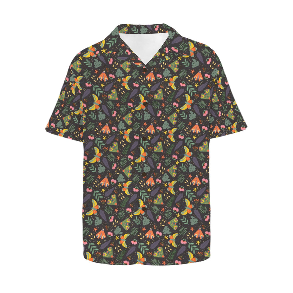Dark Butterfly - Men's Short Sleeve Hawaiian Shirt