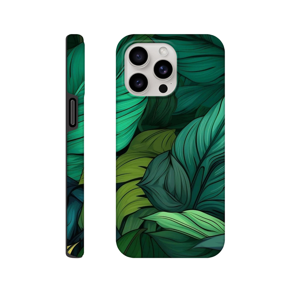 Tropical Leaves - Apple iPhone Tough case iPhone 15 Pro Max iPhone Tough Case Globally Fulfilled Plants