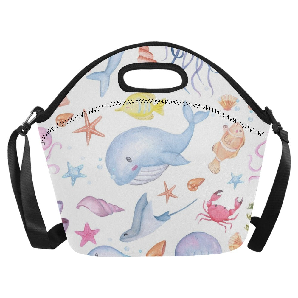Under The Sea - Neoprene Lunch Bag Neoprene Lunch Bag Printed Offshore