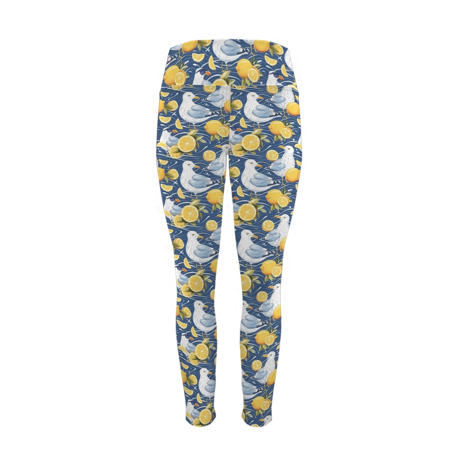 Lemon Seagull Women's High Waist Pockets Yoga Leggings Women's High Waist Pockets Yoga Leggings animal Printed Offshore
