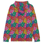 Bright And Bold Flowers Women's Full-Zip Hoodie