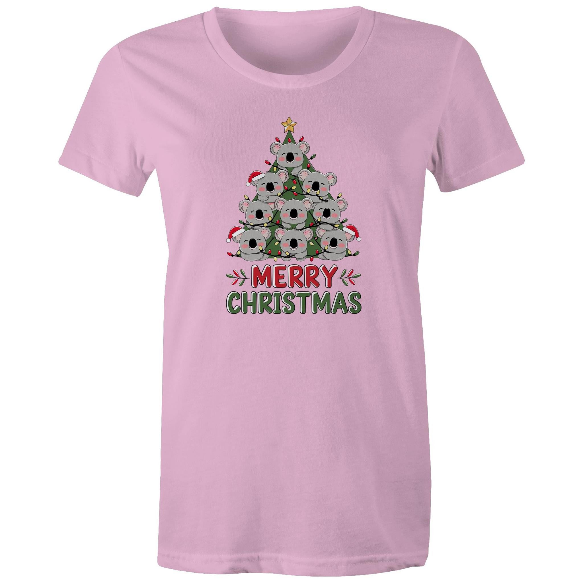 Koala Christmas Tree - Womens T-shirt