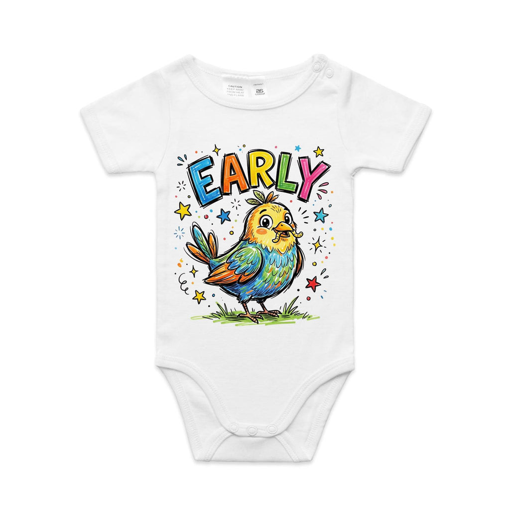 Early Bird AS Colour Baby Bodysuit