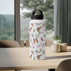 Birds Of A Feather Stainless Steel Water Bottle, Handle Lid Stainless Steel Water Bottle With Handle Lid animal Birds Globally Fulfilled
