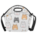 Cats Neoprene Lunch Bag One Size Neoprene Lunch Bag animal Printed Offshore