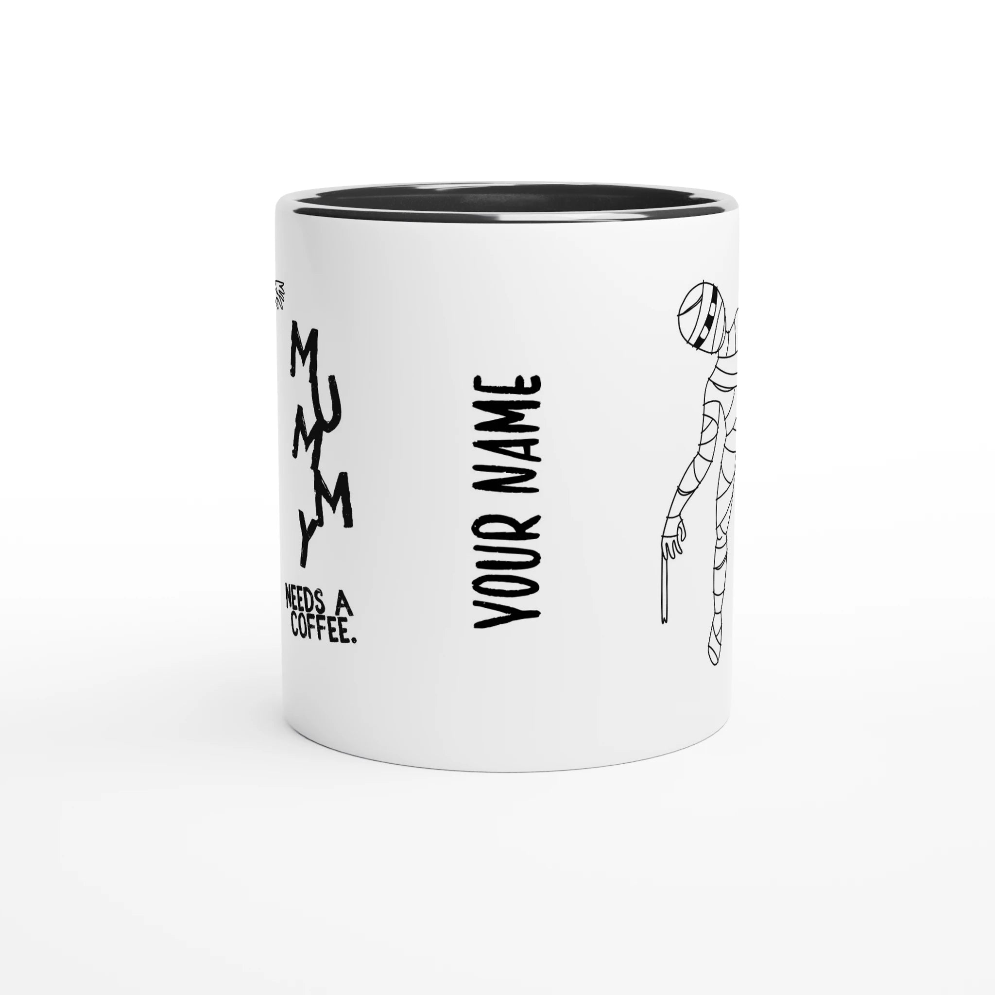 Personalised - Mummy Needs A Coffee - 11oz Ceramic Mug Personalised 11oz Mug Globally Fulfilled Mum