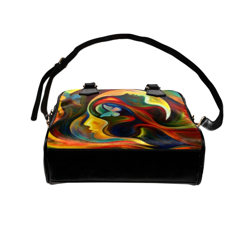 Face In Abstract - Shoulder Handbag (Model 1634) Shoulder Handbags (1634)