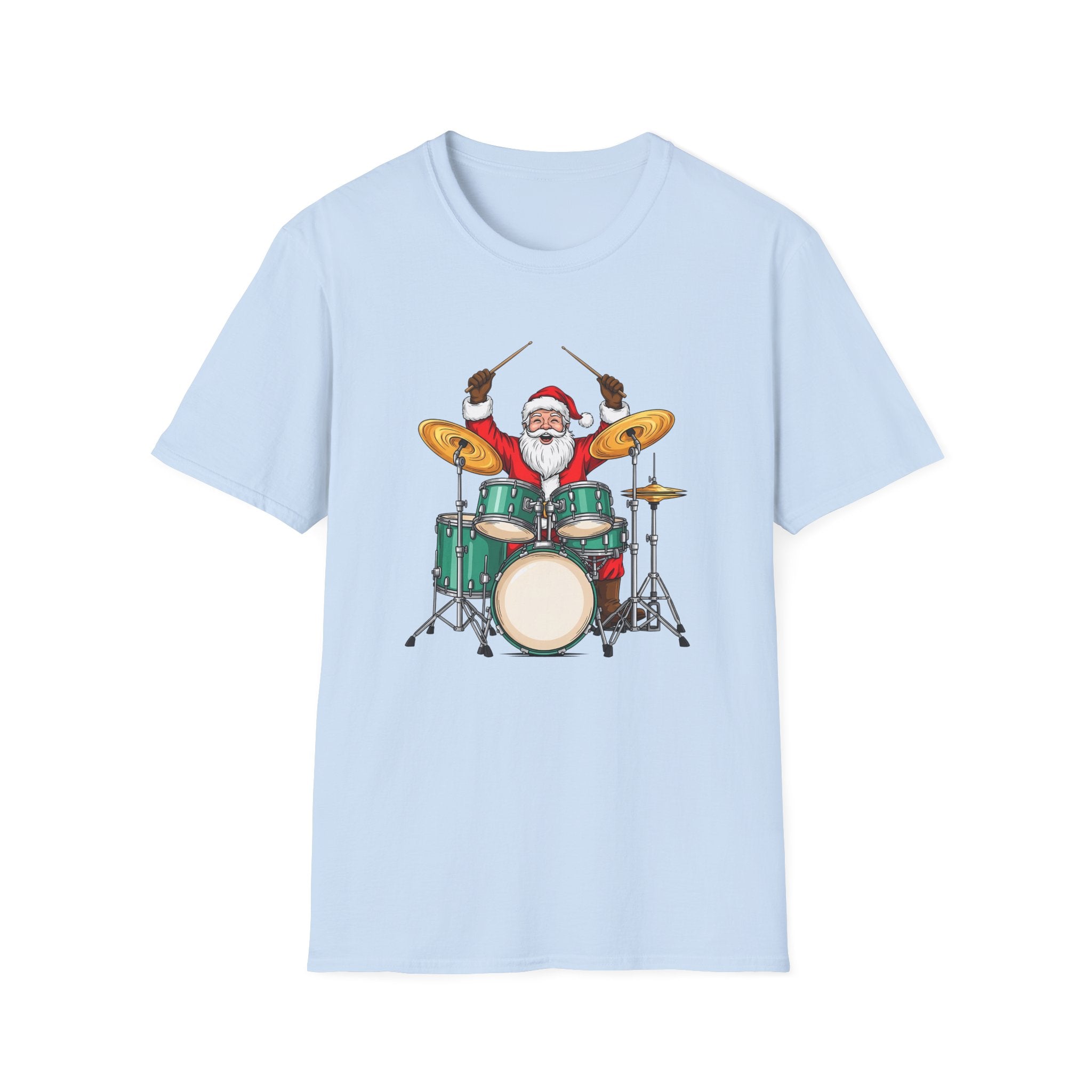 Drummer Santa - Unisex Softstyle T-Shirt