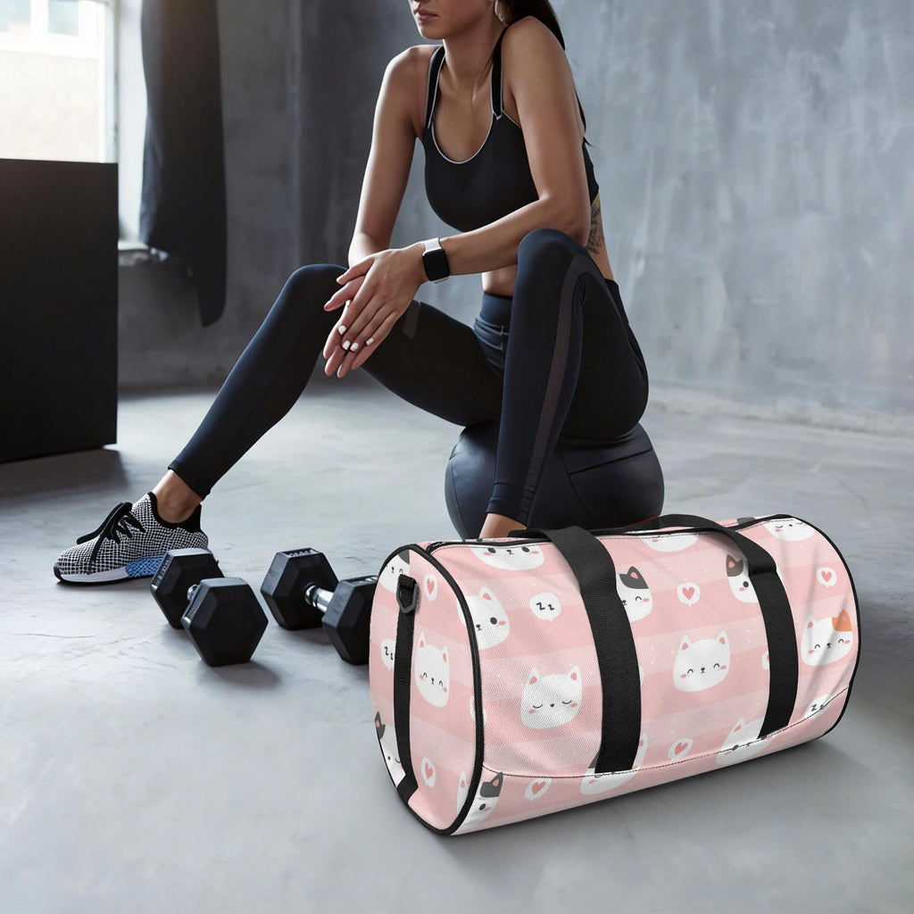 Pink Cats Duffle Bag Duffle Bag Printed Offshore