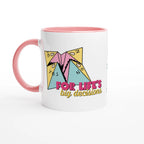 Personalised - For Life's Big Decisions - White 11oz Ceramic Mug with Colour Inside Ceramic Pink Personalised 11oz Mug customise Games Globally Fulfilled personalise