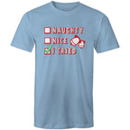Santa's List, Naught, Nice, I Tried, Christmas - Mens T-Shirt Carolina Blue Mens Christmas T-shirt Christmas Printed In Australia